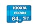 Price comparison product image KIOXIA 64GB EXCERIA microSD Memory Card U1 Class 10 100MB/s Max Read Speed, Full HD Video Recording