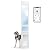 Power Pet Automatic ROLL UP Door by High Tech Pet Brand - Motorized Panel Rolls Up - Pet Operated - Remote App Control - 24/7 Exit & Entry Timers (X-Large, Patio Tall - 92½-96)