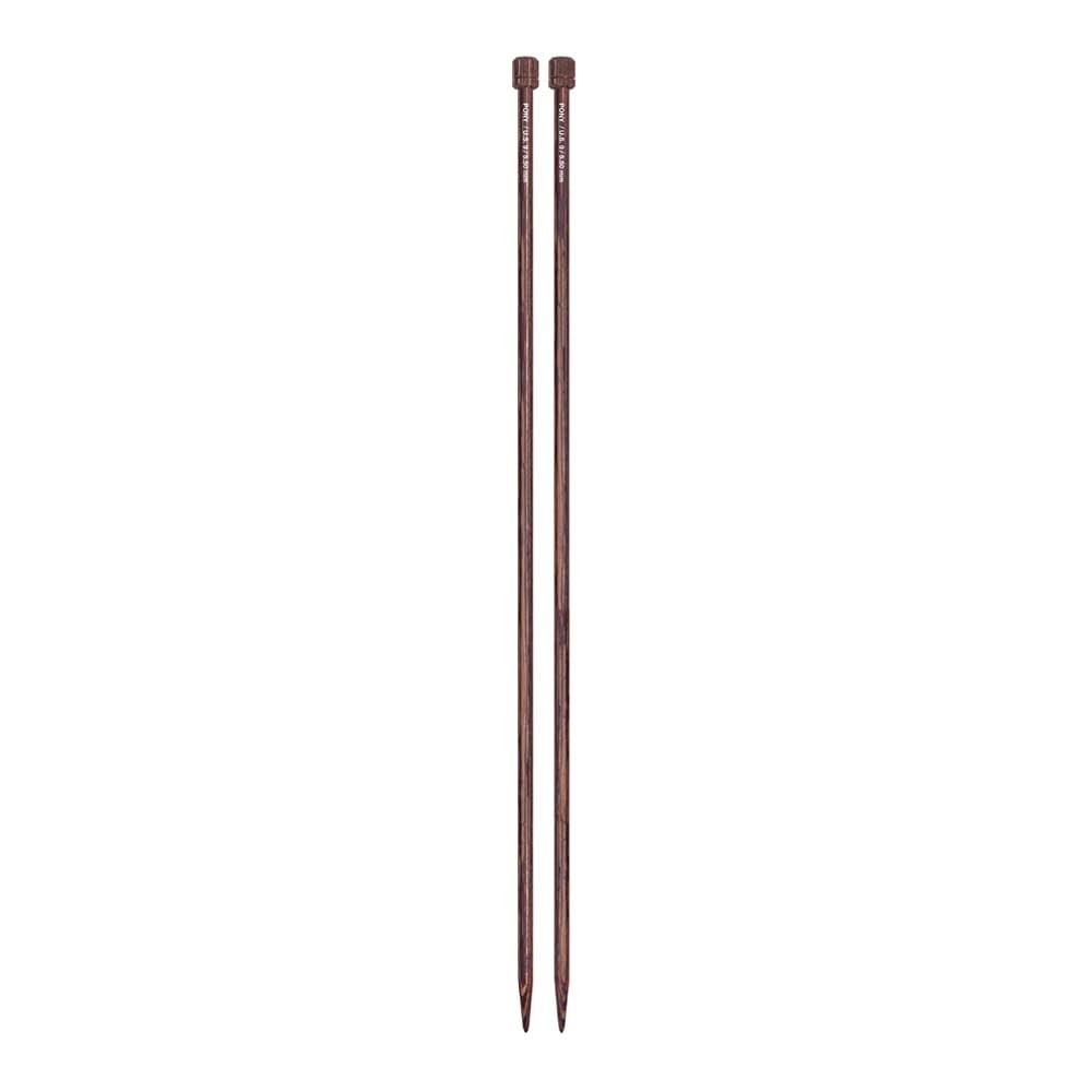 Pony Perfect Wooden Knitting Needles 35cm 5.5mm - Single