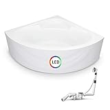 ✅Solide Basis – Die Acryl-Badewanne vereint hohe Belastbarkeit mit moderner Eleganz. Im Komplett-Set erhalten Sie zu der Badewanne das geeignete Untergestell, eine Ab-Überlauf-Garnitur und die Wannenschürze