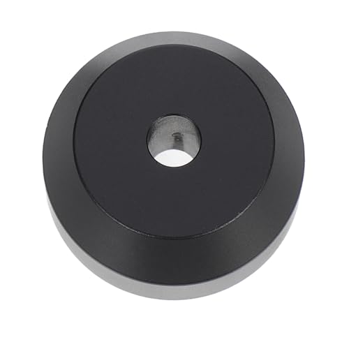 COHEALI Adaptateur pour Platine Vinyle Aluminium Stabilisateur pour Disques Tours Accessoire Pratique pour Tourne-Disque des Vibrations et Amélioration Sonore