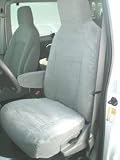 Durafit Seat Covers for 2009-2018 Ford E150-E350 Van Front High Back Bucket Seats with Molded Headre