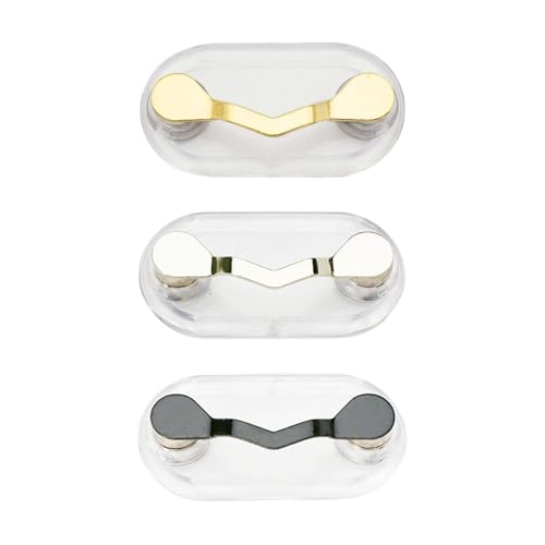 3 Stück Magnetischer Brillenclip, Tragbarer Brillenclip, Brillenbefestigungswerkzeug, Kreativer Brillenclip, Ausweishalter