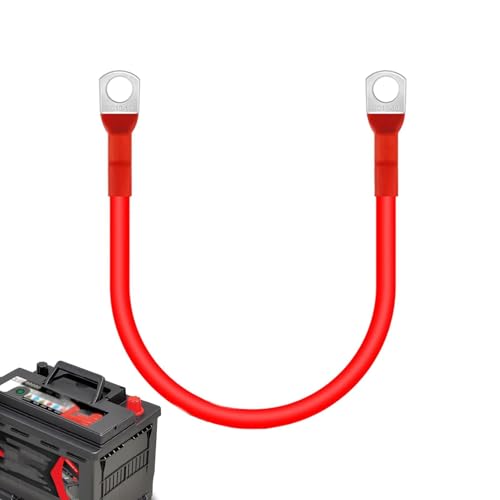 Genérico Battery Inverter Cables, And Flexible Cable Automotive Replacement - Reliable Positive & Negative Inverter Cable Set, RV Battery Cables With Terminals For Marine Cars Vehicle