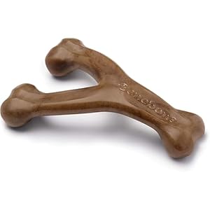 Benebone Wishbone Durable Dog Chew Toy for Aggressive Chewers, Made in USA, Small, Real Bacon Flavor