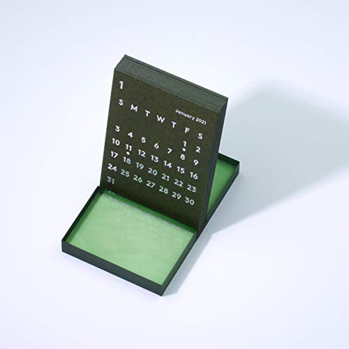 JACKAL クララ デスクカレンダー 2021 オリーブ 卓上カレンダー