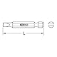 KS Tools 911.3321 1/4 CLASSIC Bit Schlitz, 50mm, 3,5mm