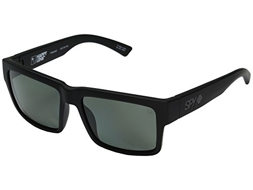 Spy Optic Montana Sunglasses Matte Black w/ Happy Grey Green Polarized Lens + Case