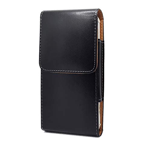 SZCINSEN Étui pour iPhone Mini (5.4), SE 2020, 8, 7, 6, 6S - Cuir brillant - Pochette de transport pour homme - Clip ceinture