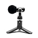 ORANGEMONKIE / Q-Mic (All-in-One ASMR Direct Omni 360Â° Microphone, 2 Tripod, 4 Cables, Phone Holder, Case) / Smartphone, DSLR Video Recording Kit for YouTube, TikTok, Vlogging, Filmmaker