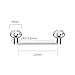 ALACLO Titanium Surface Piercing Jewelry Flat Bar 14G 12mm Internally Threaded Staple Surface Tragus Piercing Jewelry Clear CZ