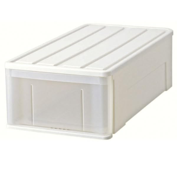 天馬 Fits 衣装ケース 収納ケース 3個セット 高さ23/幅44/奥行74 天馬公式】フィッツケース アドバンス 74-44M ホワイトクリア 3