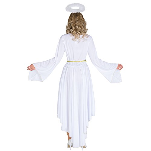 dressforfun Frauenkostüm sexy X-Mas Angel | Kleid in moderner Optik | sexy Brustraffung | inkl. Haarreifen & Bindegürtel (M | Nr. 300431) – Bild 3