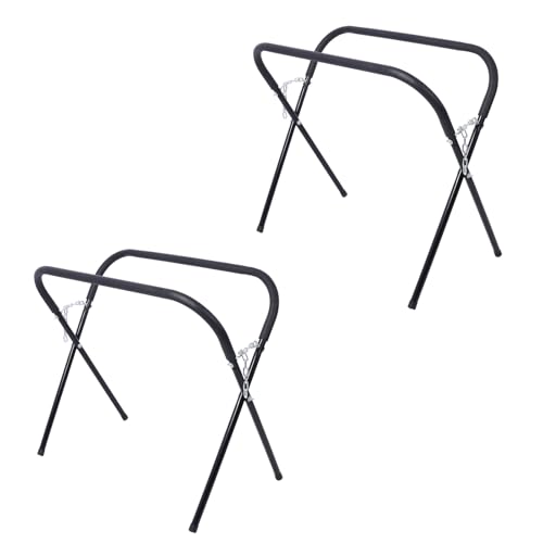 Heavy Duty Work Stand Portable Workbench Folding Work Stand for Bumpers Fenders Doors & Hoods Works Automotive Fender Stand for Garages Repair Shops Adjustable Padded 750 Lbs Capacity -2Pack