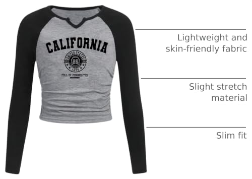 Image of SOLY HUX Girl's Long Sleeve T Shirts Cute Graphic Tees Casual Teen Tops Preppy Back to School Clothes
