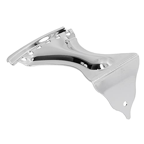 Guitar Bent Tailpiece, Metal Material Silver Color 6 String L Hole Design Tailpieces Bridge Accessories with Mounting Screw Highly Controllable for String Resonator Guitars 12 X