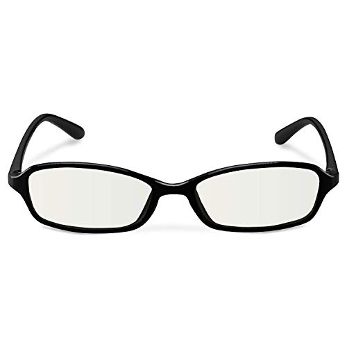 エレコム ブルーライトカットメガネ クリアレンズ スクエアフレーム ブラック G-BUC-S02BK