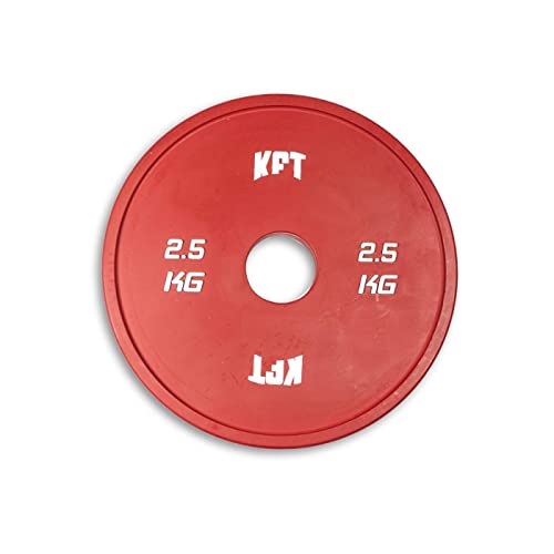 KFT Disco Fraccional – 2,5 kg – Paragolpes para disco olímpico, levantamiento de pesas, levantamiento de pesas, parachoques para disco olímpico