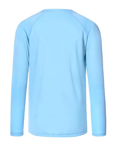 Image of Boys UPF 50+ Swim Shirt Long Sleeve, 1 or 2 Pack Rash Guard Tops