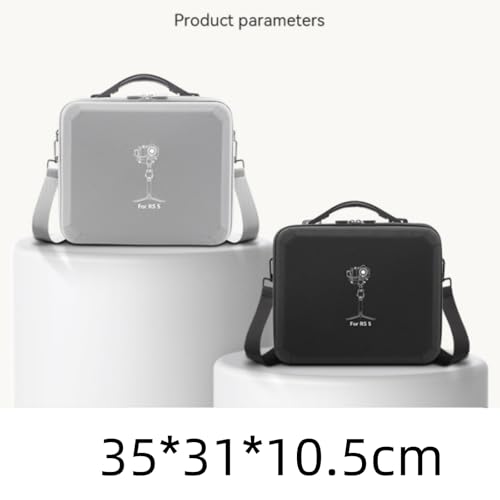 Ferbao Storage Case for DJI RS5,Waterproof Portable PU leather Carrying Shoulder Bag for DJI Ronin RS 5/ RS 5 Combo (Black)