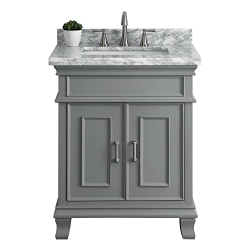 Mission Hills 28" Middleton Vanity Bathroom Vanity with Sink, Carrara