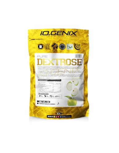 IO.GENIX PURE DEXTROSE, Sabor Green Apple, 1 Kg