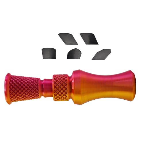 Anzuelo para Patos Silvestres,Reclamo De Caza Exterior Impreso En 3D - Silbato Portátil con 5 Chips De Sonido Reemplazables, Herramienta De Entrenamiento para Actividades Al Aire Libre Niños Y