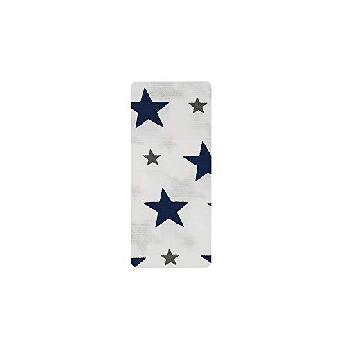 Image of swaddle blanket for kids 100% Pure Cotton Muslin Baby Swaddle Blanket, Swaddle for Newborn Baby Super Soft Cotton Receiving Wrapper Cloth, 1 Swaddle with size 120x100 CM- Star Navy Print