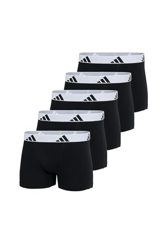 adidas Trunk (5PK) - Active Flex Cotton - Bequeme Unterwäsche, 006 Black, M