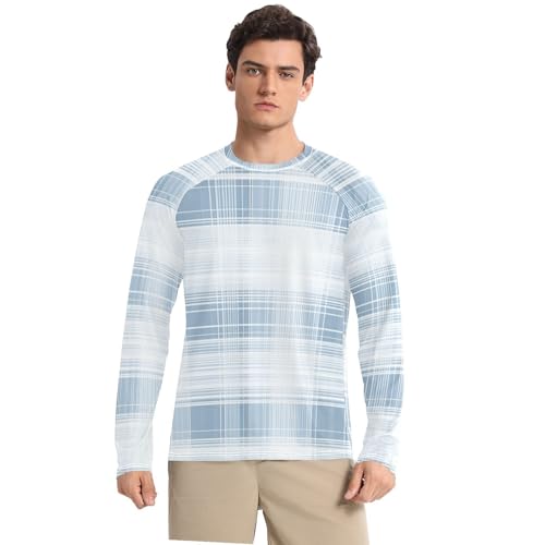 Squares White White Sun Protection SPF Rash Guard Shirt Quick Drying Elasticity Long Sleeve UV Sun Protection Beach