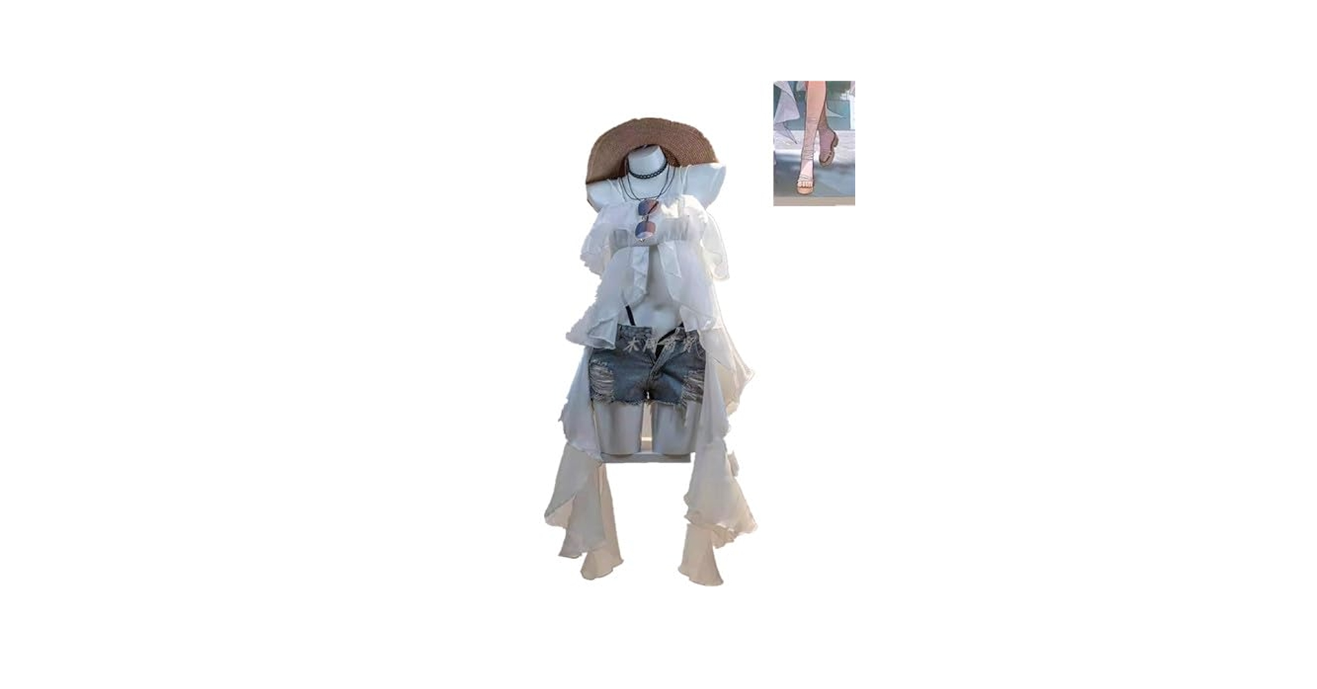 Amazon.co.jp: [ZHUANG] 鳴潮 長離 チョウリコスプレ衣装+ 靴