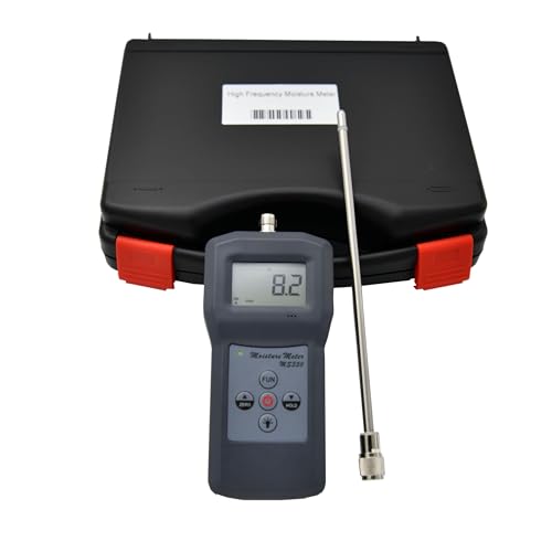 CNYST Coal Powder Moisture Meter Tester High Frequency Moisture Analyzer with Measuring Range 0-80% Digital Display with Back Light Data Hold Function Low Battery Alert