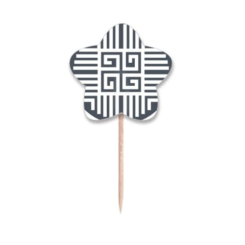Cure-dents chinois traditionnel pics cupcake drapeaux étoiles pour buffet