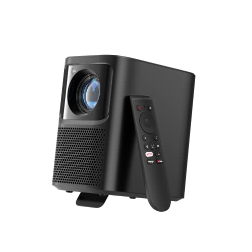 Emotn N1 Beamer Netflix Offiziell lizenzierter,Natives 1080p Full HD, Autofokus, Automatische Trapezkorrektur, 120-Zoll-Bild, Dolby Audio,5G Wi-Fi und Bluetooth 5.0, Grau (Black)