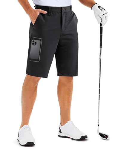 MAGCOMSEN Men's Golf Shorts with 6 Pockets 11 inch Inseam Quick Dry Stretch Casual Work Dress Hiking Shorts for Men