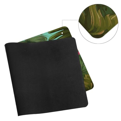 Tropical Flamingo Desk Pad con base de goma, grande, para juegos miniatura 7