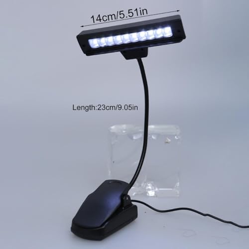 Lampe de bureau réglable compacte à clipser 10 LED contre le manque de luminosité - 5