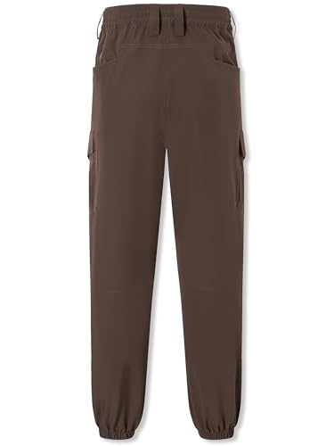 Cromoncent Men's Casual Stretch Straight-Fit Cargo Hiking Outdoor Jogger Pants Pockets2