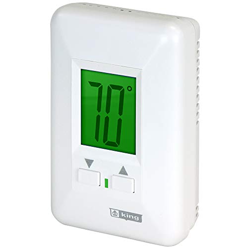 King Electric Hw120 Electronic Line Voltage Hydronic System Thermostat, White #TOP5