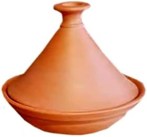 Hand Made and Hand Painted Tagine Pot | Moroccan Clay Pots For Cooking and Stew Casserole Slow Cooker (Medium) | 1.1L