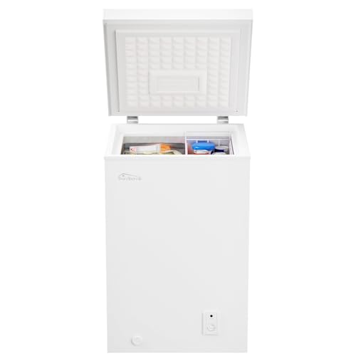 Tronitechnik® Gefriertruhe Kühltruhe BORGAR 110 mit Gefrierfunktion | 110 Liter, 169kwh/Jahr, 85cm hoch, geringe Lautstärke | mit Rollen | Gefriervermögen 4,5kg / Tag | Weiß Tronitechnik® Gefriertruhe Kühltruhe BORGAR 110 mit Gefrierfunktion | 110 Liter, 169kwh/Jahr, 85cm hoch, geringe Lautstärke | mit Rollen | Gefriervermögen 4,5kg / Tag | Weiß