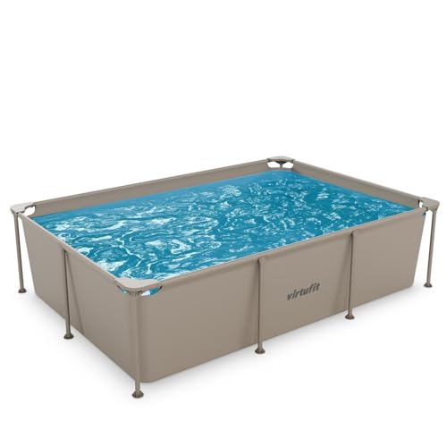 VirtuFit Piscine (Beige, 260 x 180 x 66 cm, Rectangulaire)