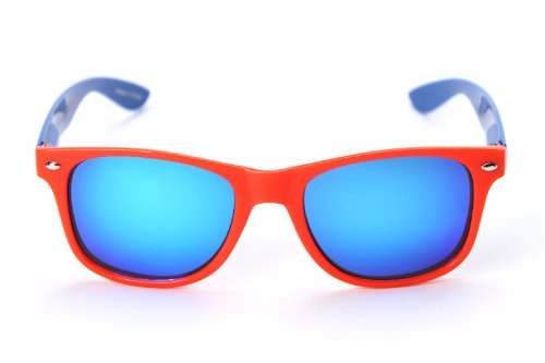 NCAA Florida Gators FLA-3 Orange Front Temple, Blue Lenses Sunglasses, One Size, Orange3
