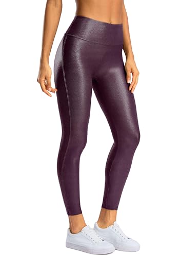 Leggings de piel sintética SANTINY de cintura alta para looks urbanos y modernos