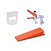 Tile Leveling System Handy Kit 1/32" 401pcs Ceramic Wall Floor Leveling Clips 300pcs + Wedges 100pcs + Pliers 1pc 1mm TUSRAI