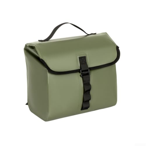 Sac avant de vélo multifonction de grande capacité avec bandes réfléchissantes pour cyclistes Couleur noire (17,8 cm, vert)