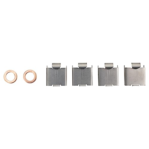 Image of TRQ Front Brake Caliper Set Zinc Coated Brackets Compatible with 2008-2010 Dodge Ram 4500, 5500 Sterling Truck Bullet 45 2011-2020 Ram 4500 5500