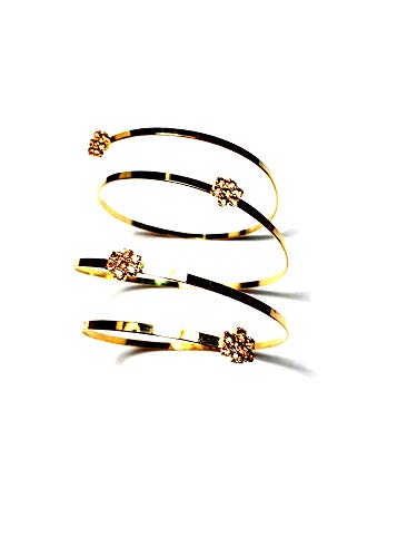 Bracelet romain de bras en strass Swarovski argent fait main en Italie