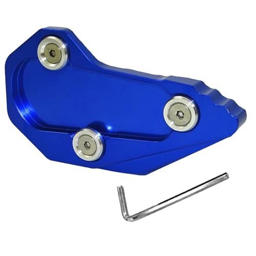 EQJSHL Motorradständer-Verlängerung Für R1200RS R1200R 2015–2018 CNC-Seitenständer-Vergrößerungsplatte Motorradseitenständer(BLAU)