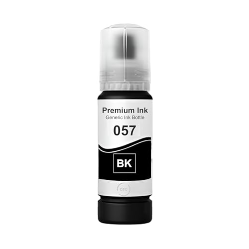 Image of Duplex DTC Refill Ink 057 Compatible with Epson L8050, L18050, L8150W Printer (057 Black Ink 1 Pcs)
